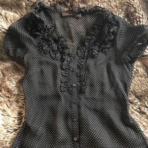 EUC The Limited short sleeve button down blouse